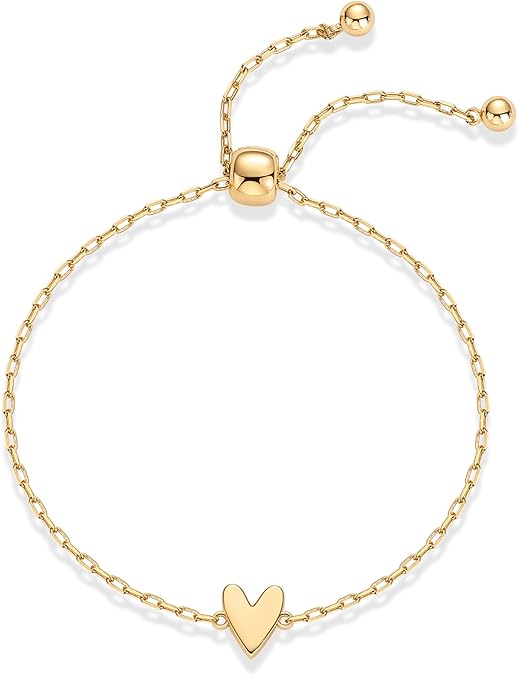 Gold Radiant Heart Bracelet