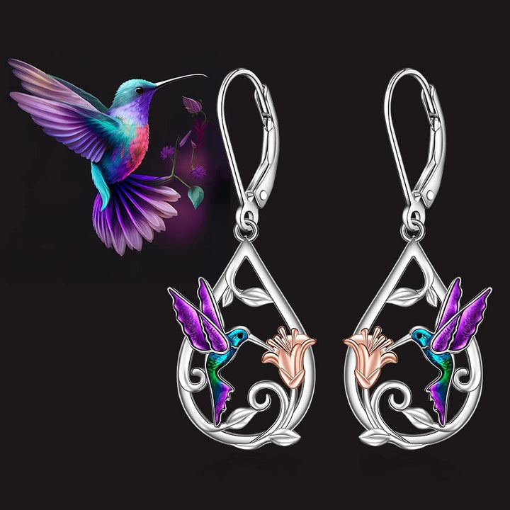 Charming Hummingbird Necklace Set for Women with Bonus Earrings