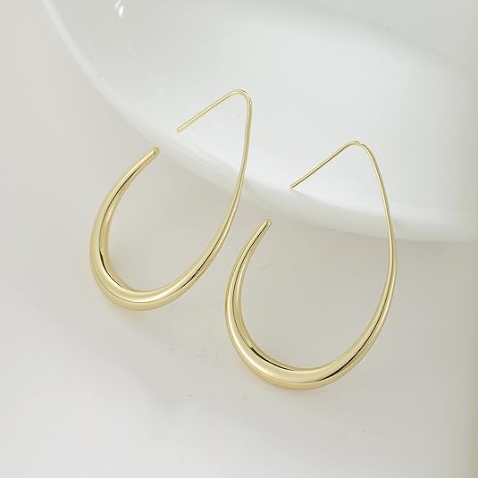 Gold Solar Light Hoop Earrings