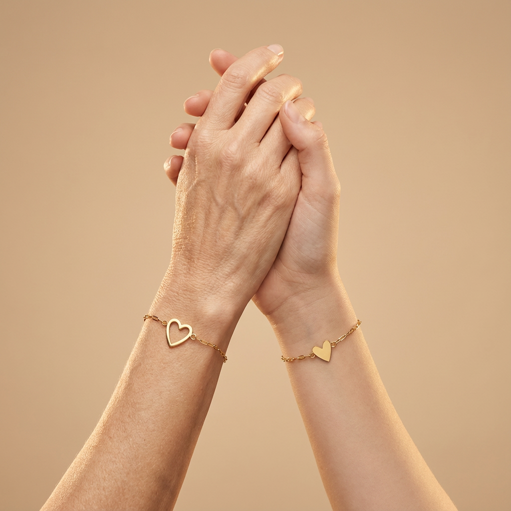 Love Matching Hearts Bracelet
