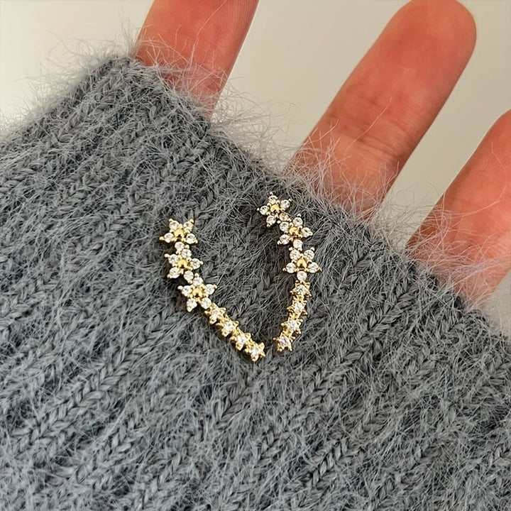 Chic Floral-Inspired Earrings