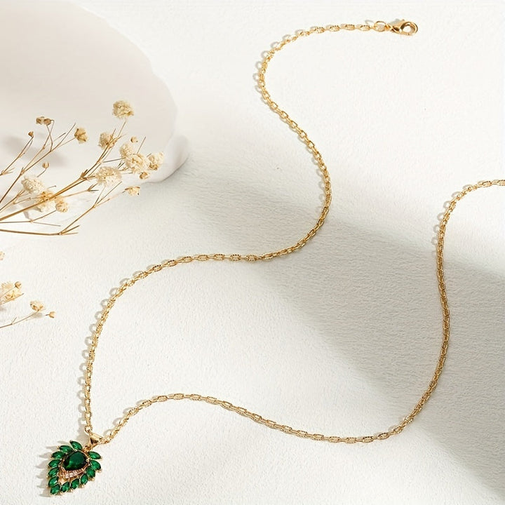 Matilde Emerald Heart Necklace