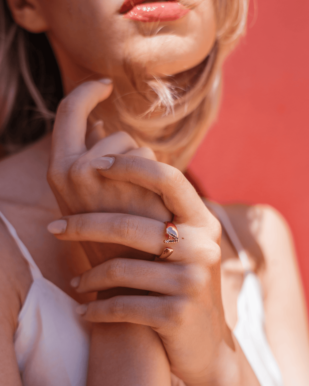 Adjustable Custom Letter Gold Ring