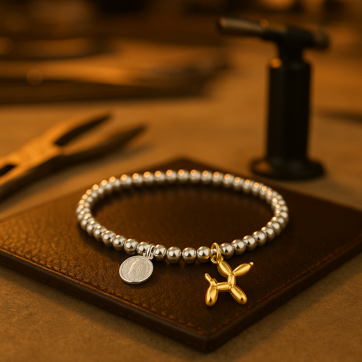Balloon Dog Charm Round Bracelet