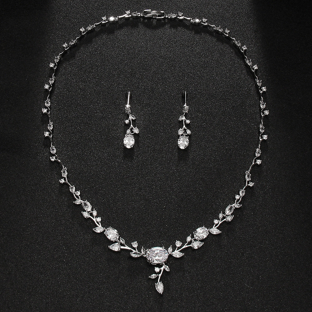 Platinum Petal Jewelry Set