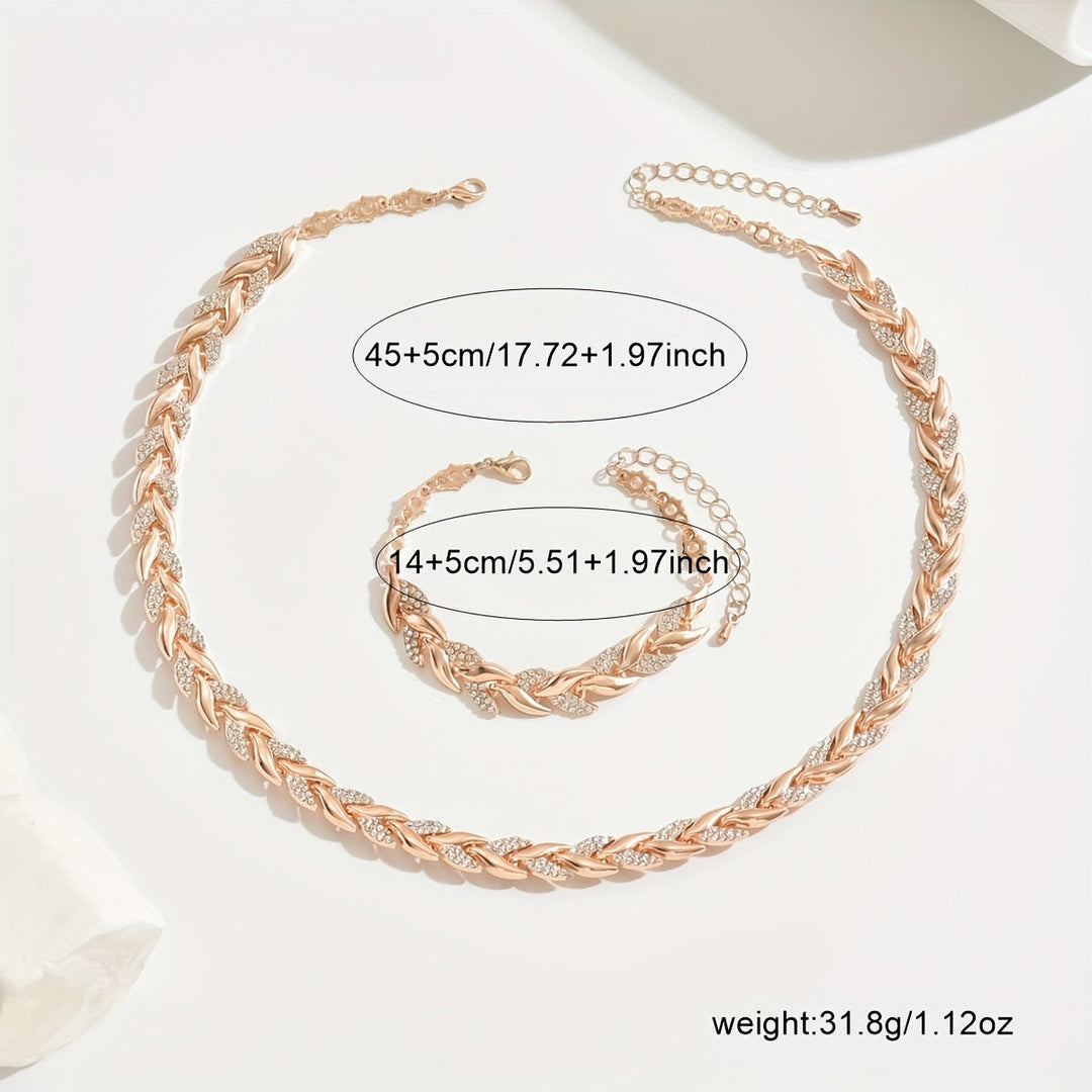 Charming Mermaid Tail Jewelry Set with Crystal Accents