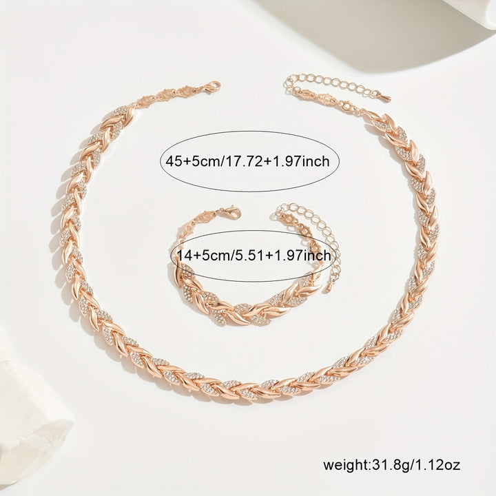 Charming Mermaid Tail Jewelry Set with Crystal Accents
