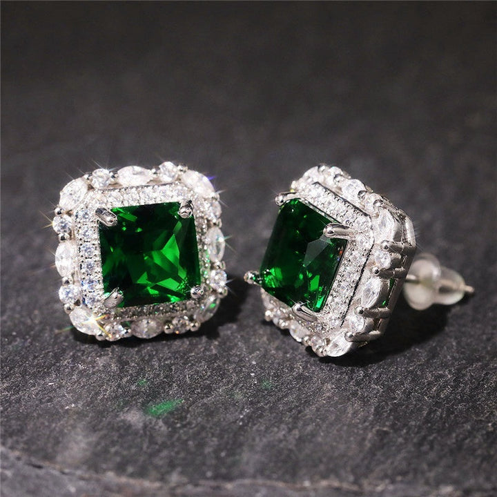 Diamond-Accent Emerald Earrings