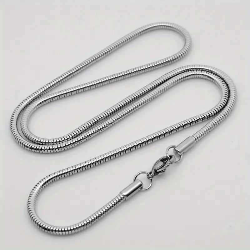 Minimalist Braided Stainless Steel Necklace