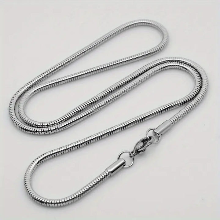 Minimalist Braided Stainless Steel Necklace