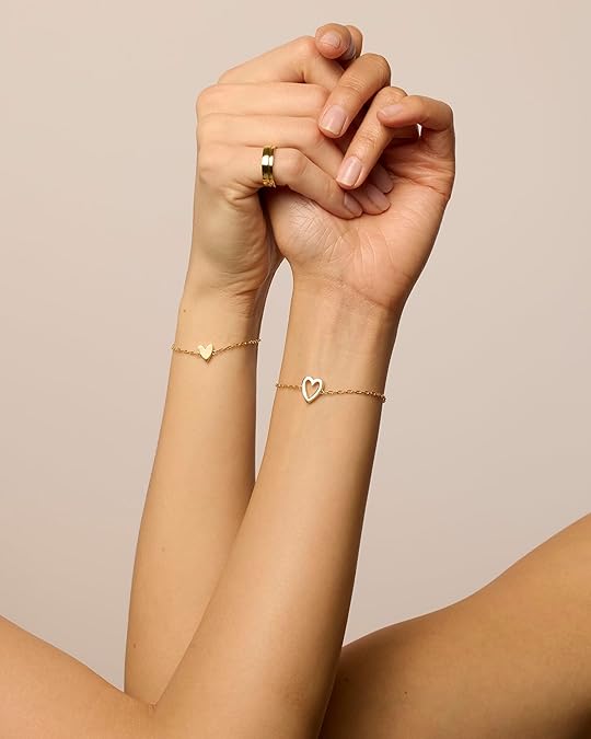 Gold Radiant Heart Bracelet