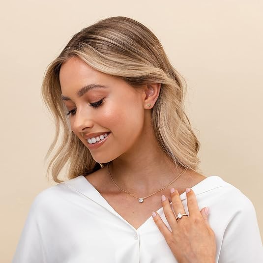Gold Aurora Crystal Pendant Necklace