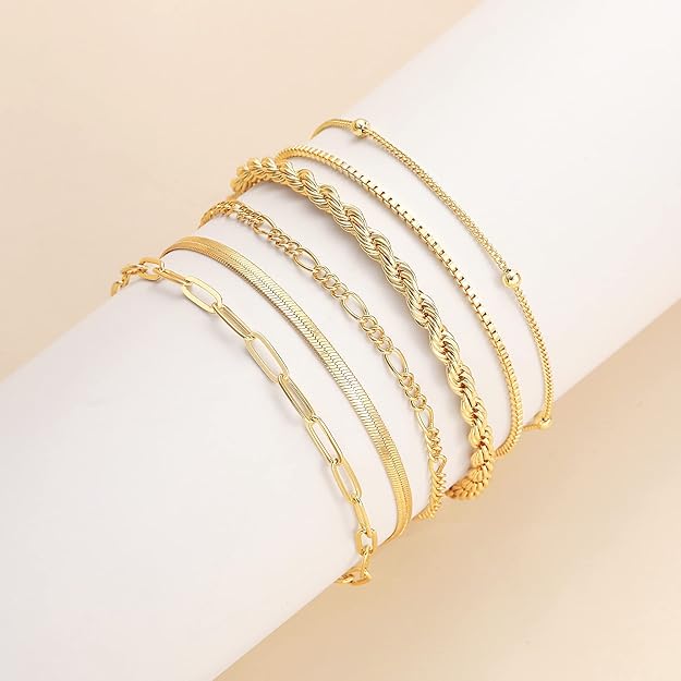 Isabella Gold Bracelet Set