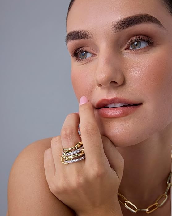 Gold United Rings Set