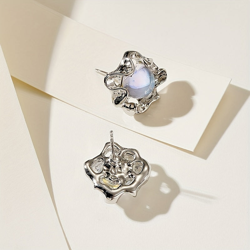 Radiant Full Moon Earrings