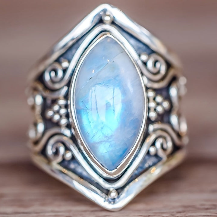 Moonstone Silver Ring