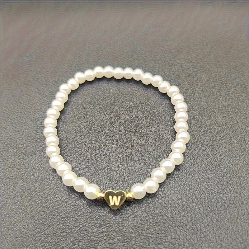 Charming Initial Heart Bracelet