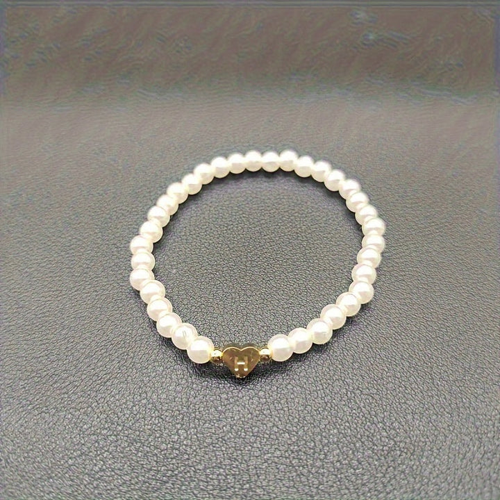 Charming Initial Heart Bracelet