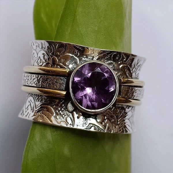 Bohemian Crystal Meditation Ring" can be rewritten as "Boho Crystal Meditation Ring.