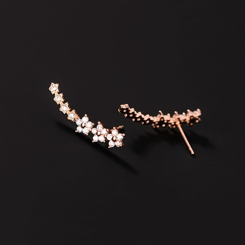 Chic Floral-Inspired Earrings