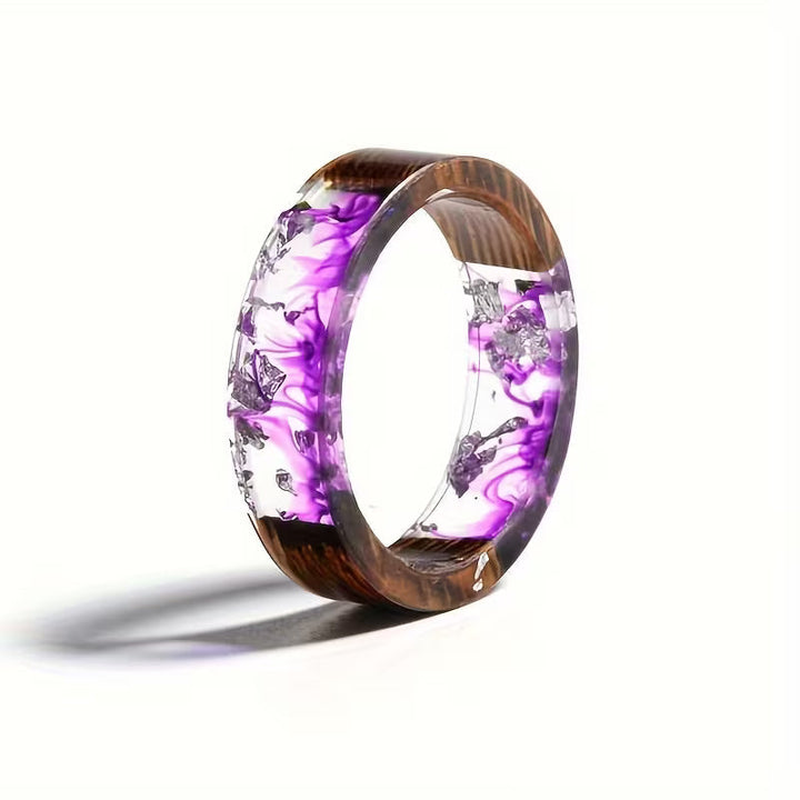 Artisan Wood and Resin Ring