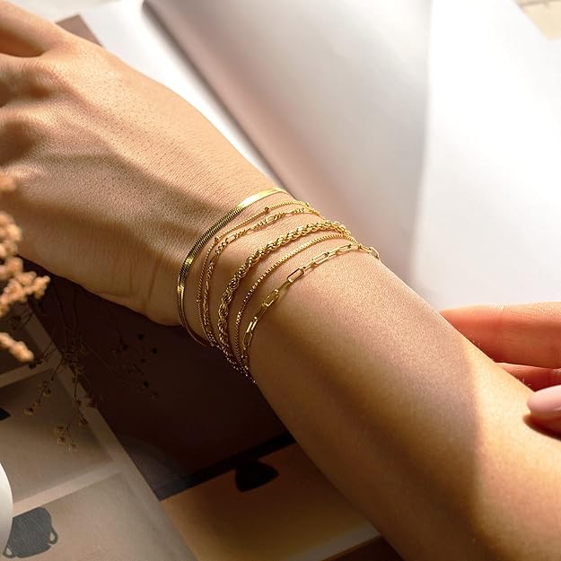 Isabella Gold Bracelet Set