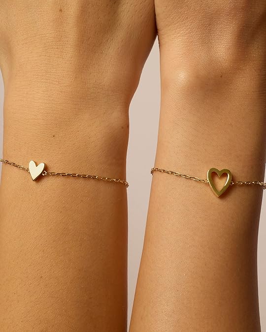 Gold Radiant Heart Bracelet