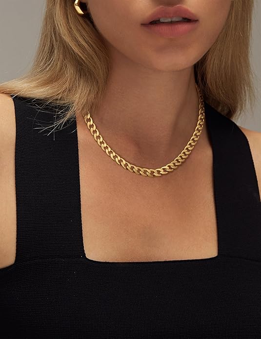 Bold Gold Cuban Chain Necklace