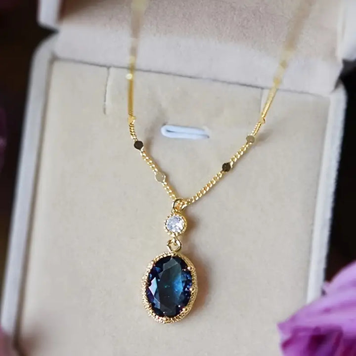 Lunar Glow Gold Necklace