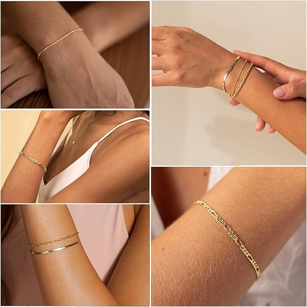 Isabella Gold Bracelet Set