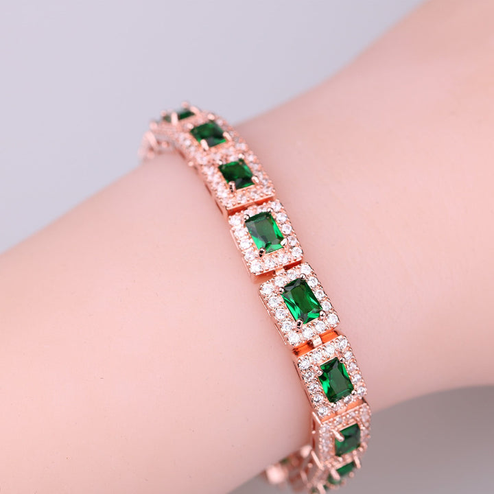 Gold Emerald Bracelet