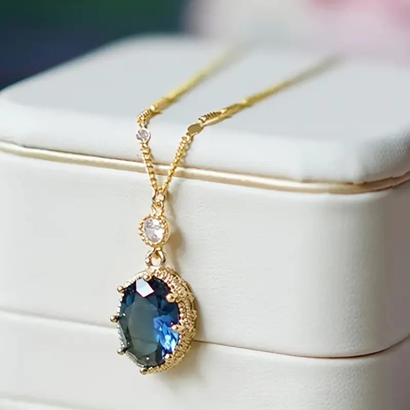 Lunar Glow Gold Necklace