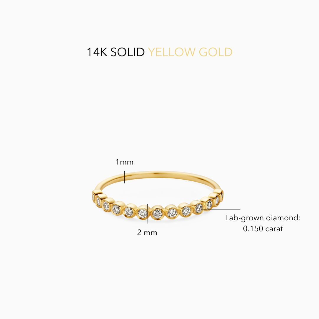 Gold Diamond Sphere Ring