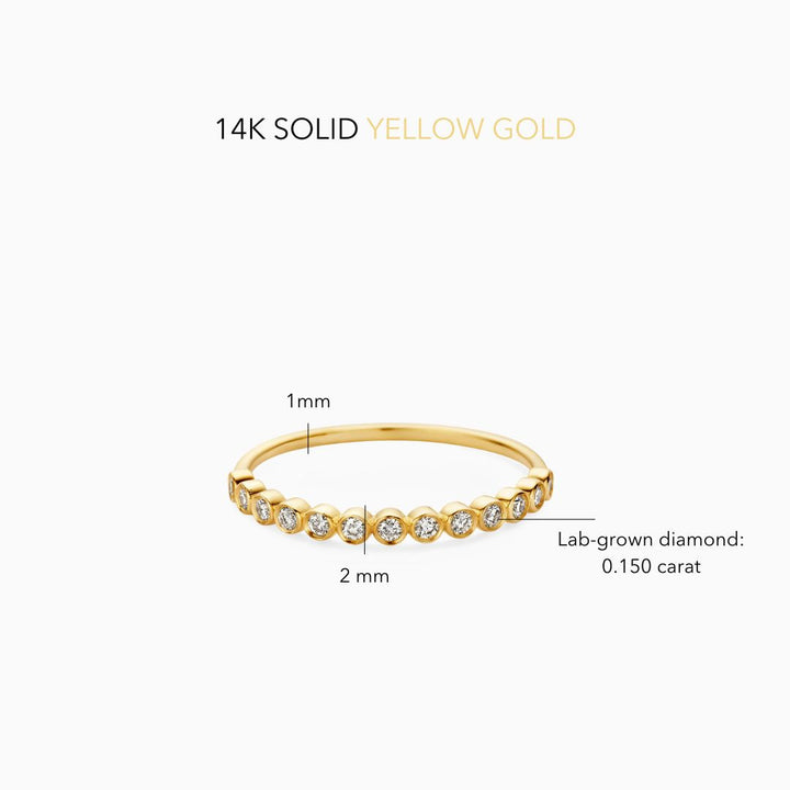 Gold Diamond Sphere Ring