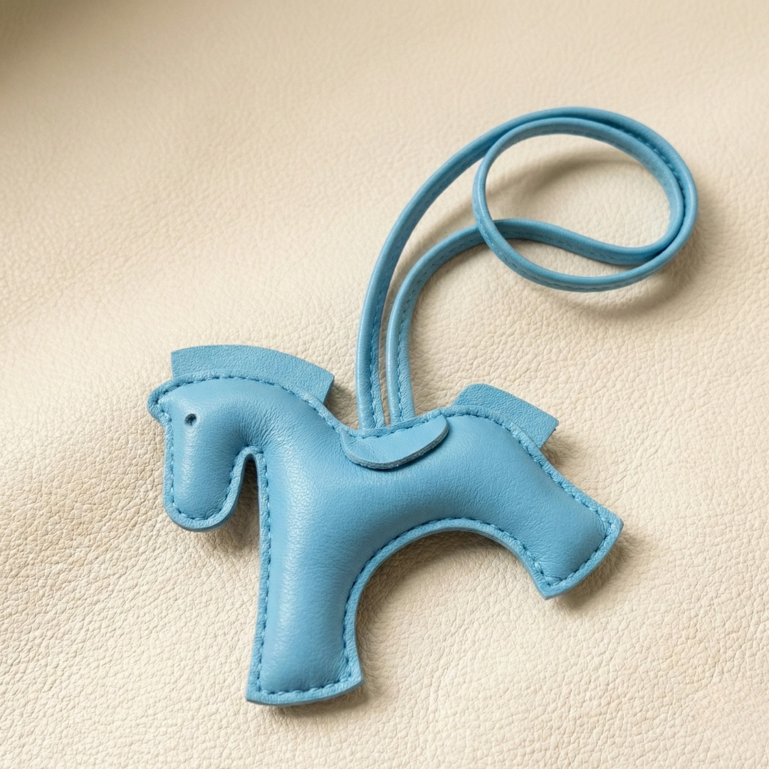 Handcrafted Leather Horse Keychain