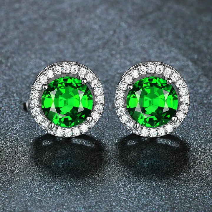 Emerald & Diamond Earrings