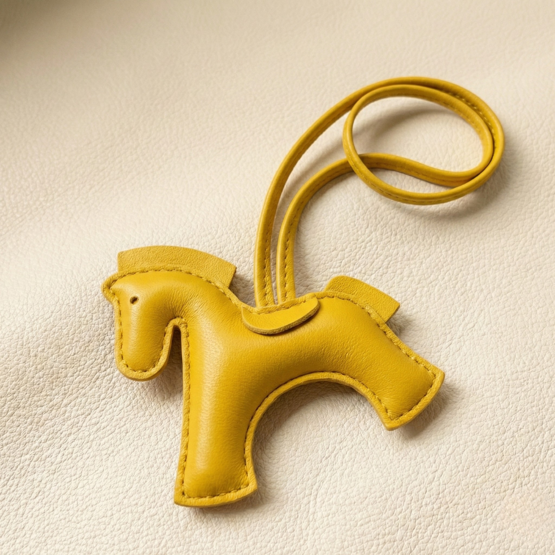Handcrafted Leather Horse Keychain