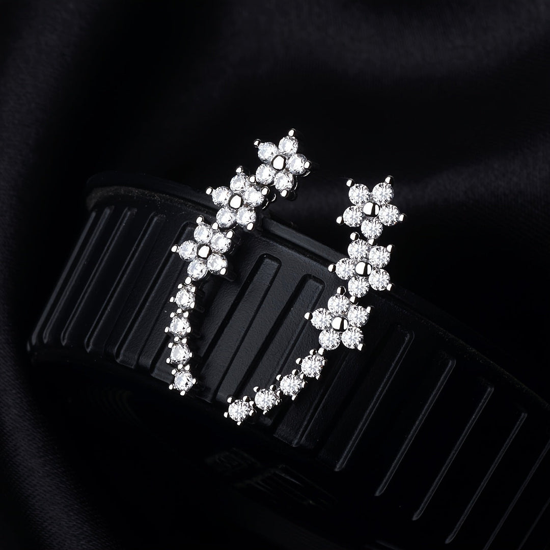 Chic Floral-Inspired Earrings
