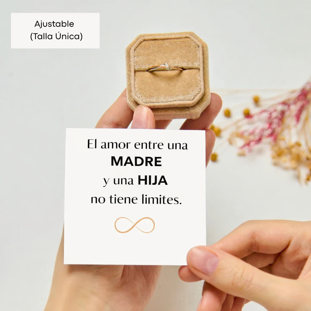 Adjustable Mother-Daughter Infinity Ring – Endless Love