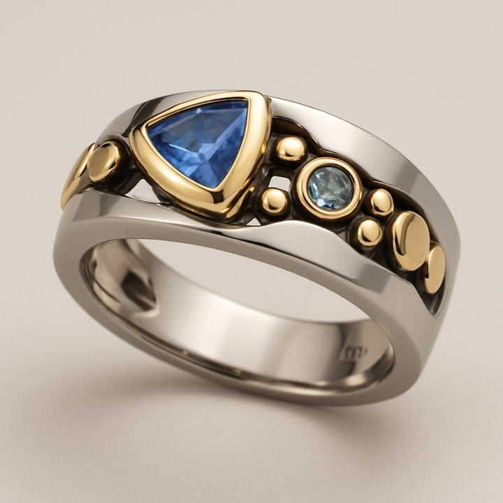 Classic Blue Crystal Ring