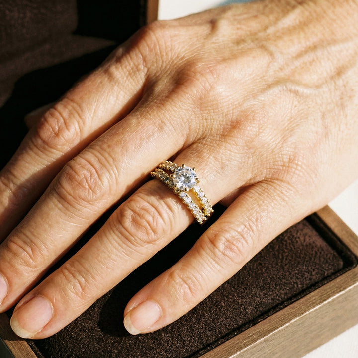 Zirconia Engagement Party Ring