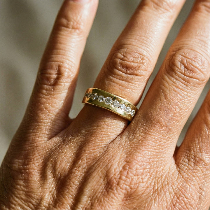 Vintage Gold Zirconia Ring