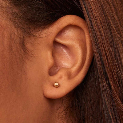 Gold Orbe Earrings