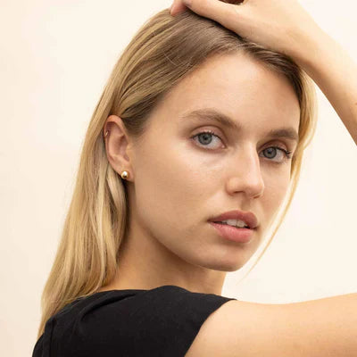 Gold Orbe Earrings