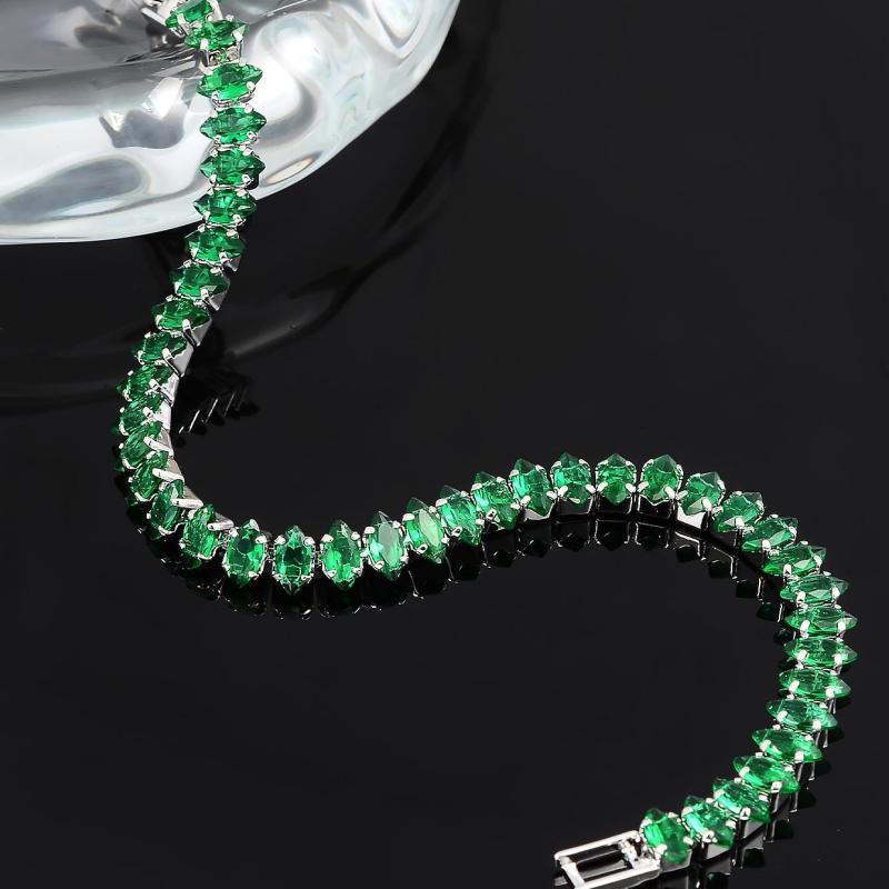 Emerald Gemstone Bracelet