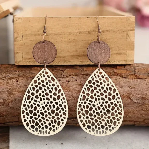 Leather Drop Earrings