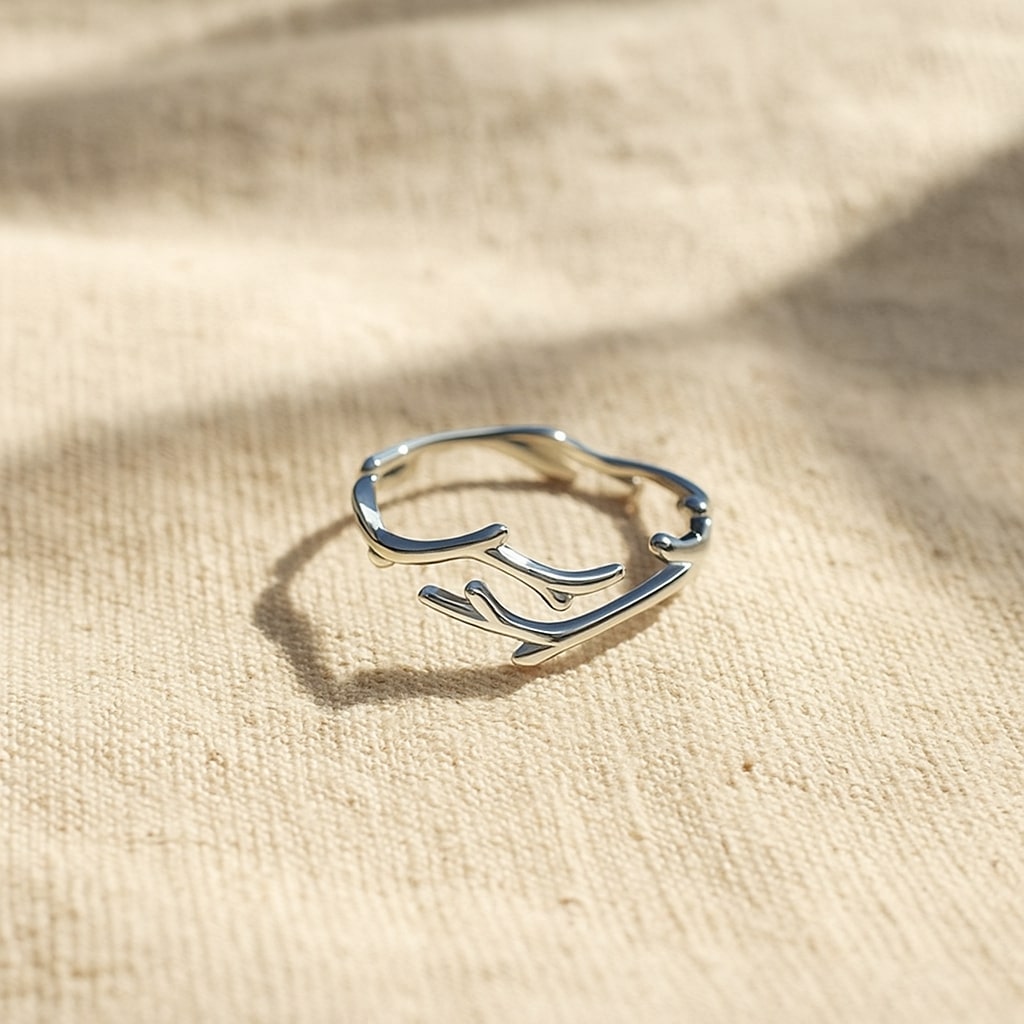 Adjustable Elegant Branch Ring" can be rewritten as "Elegant Adjustable Branch Ring.