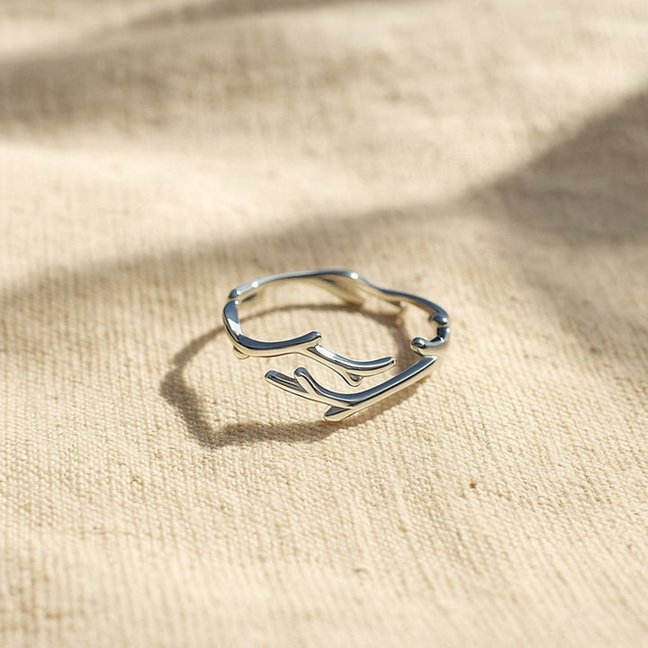 Adjustable Elegant Branch Ring" can be rewritten as "Elegant Adjustable Branch Ring.