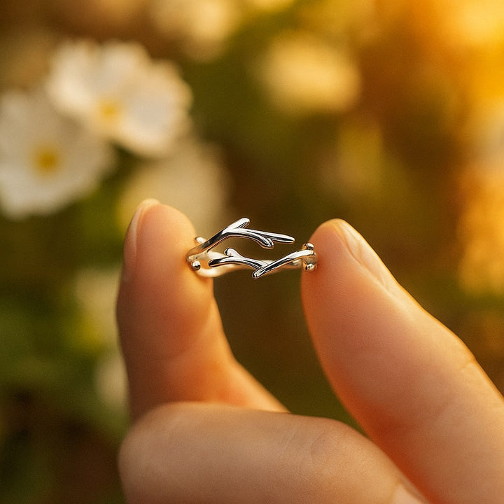 Adjustable Elegant Branch Ring" can be rewritten as "Elegant Adjustable Branch Ring.