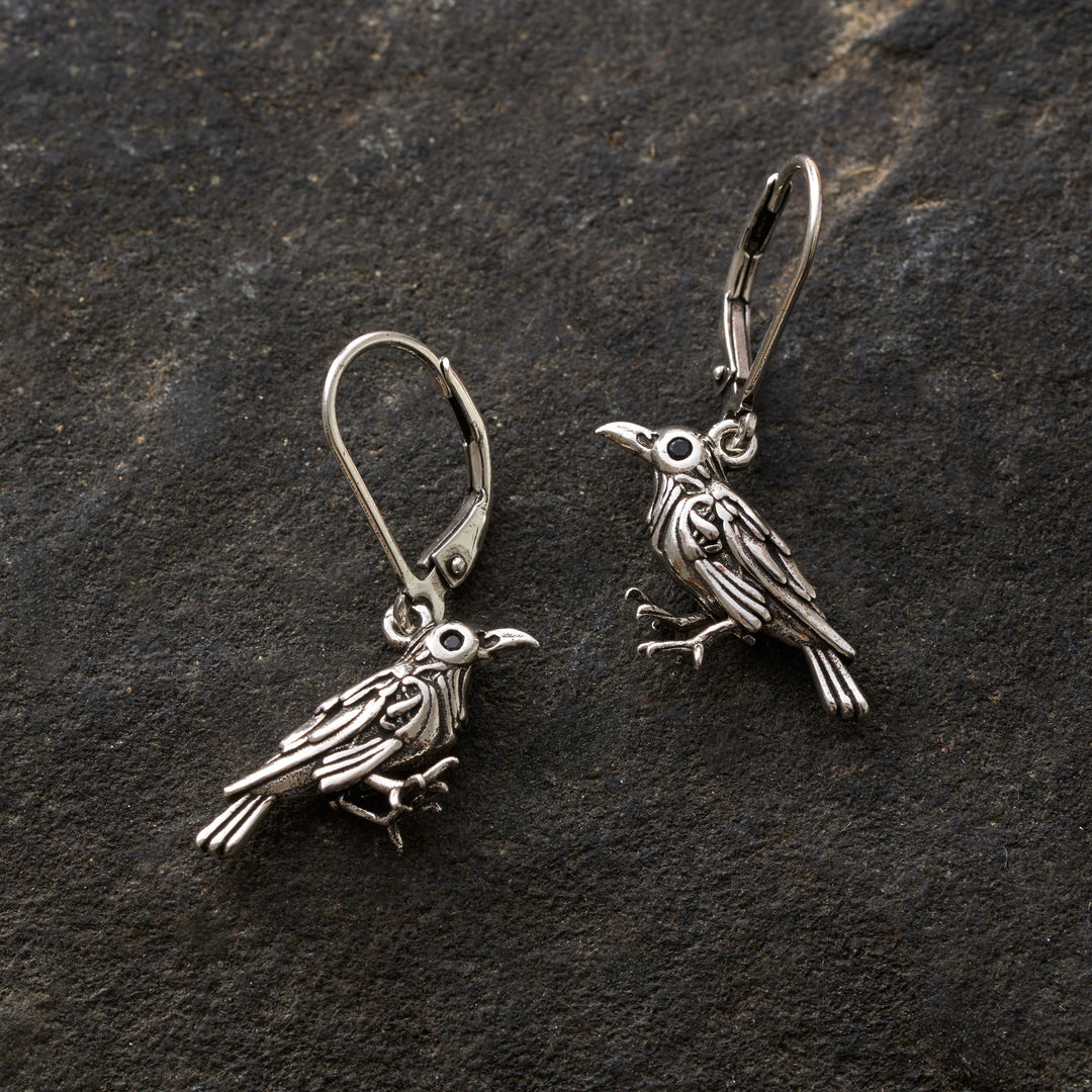 Artisan Raven Earrings